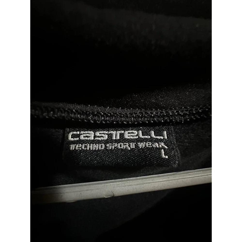Castrelli Techno Sportwear Mens Blue Cycling Vest Full Zip Made in Italy Large